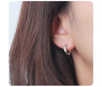 Silver Hoop Earring HO-2623